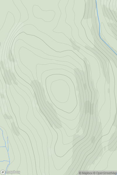 Thumbnail image for Green Hill [The Glenkens to Annandale] [NX978922] showing contour plot for surrounding peak